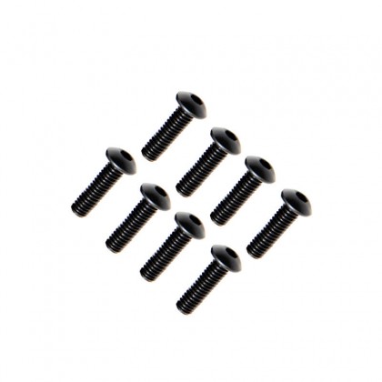 FTX Button Head Hex Screw M4 X 12mm (8pc)